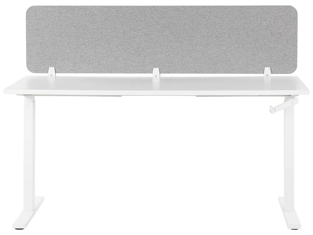Pannello divisorio per scrivania grigio chiaro 180 x 40 cm WALLY