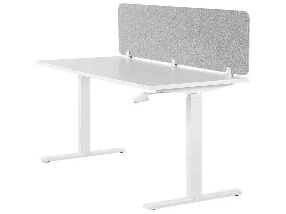 Pannello divisorio per scrivania grigio chiaro 180 x 40 cm WALLY