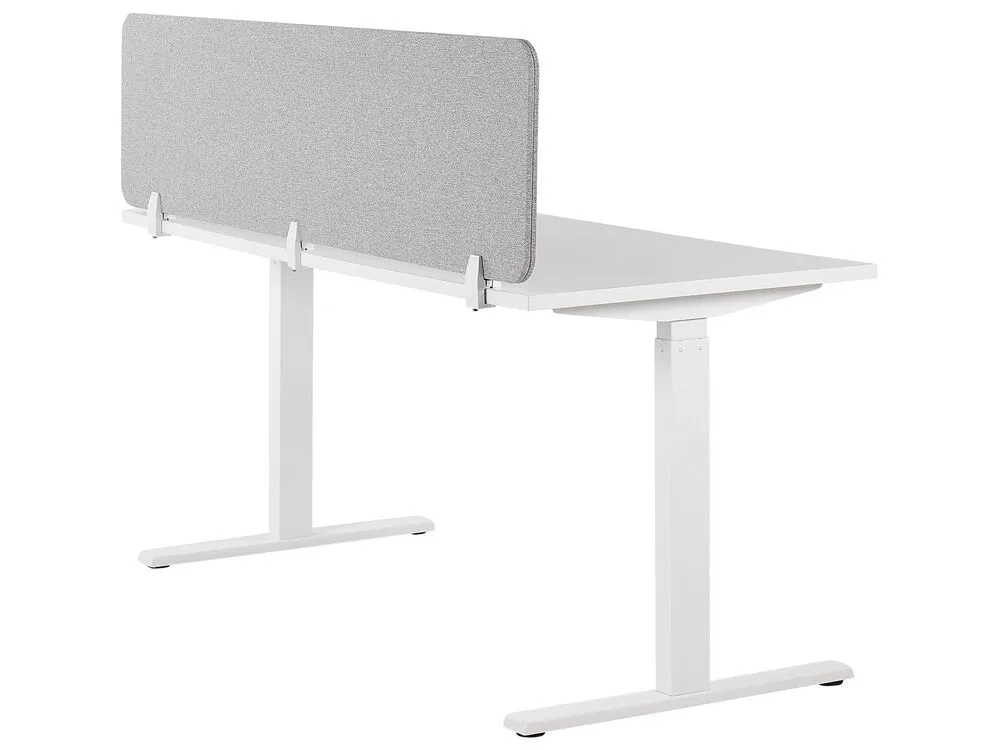 Pannello divisorio per scrivania grigio chiaro 180 x 40 cm WALLY