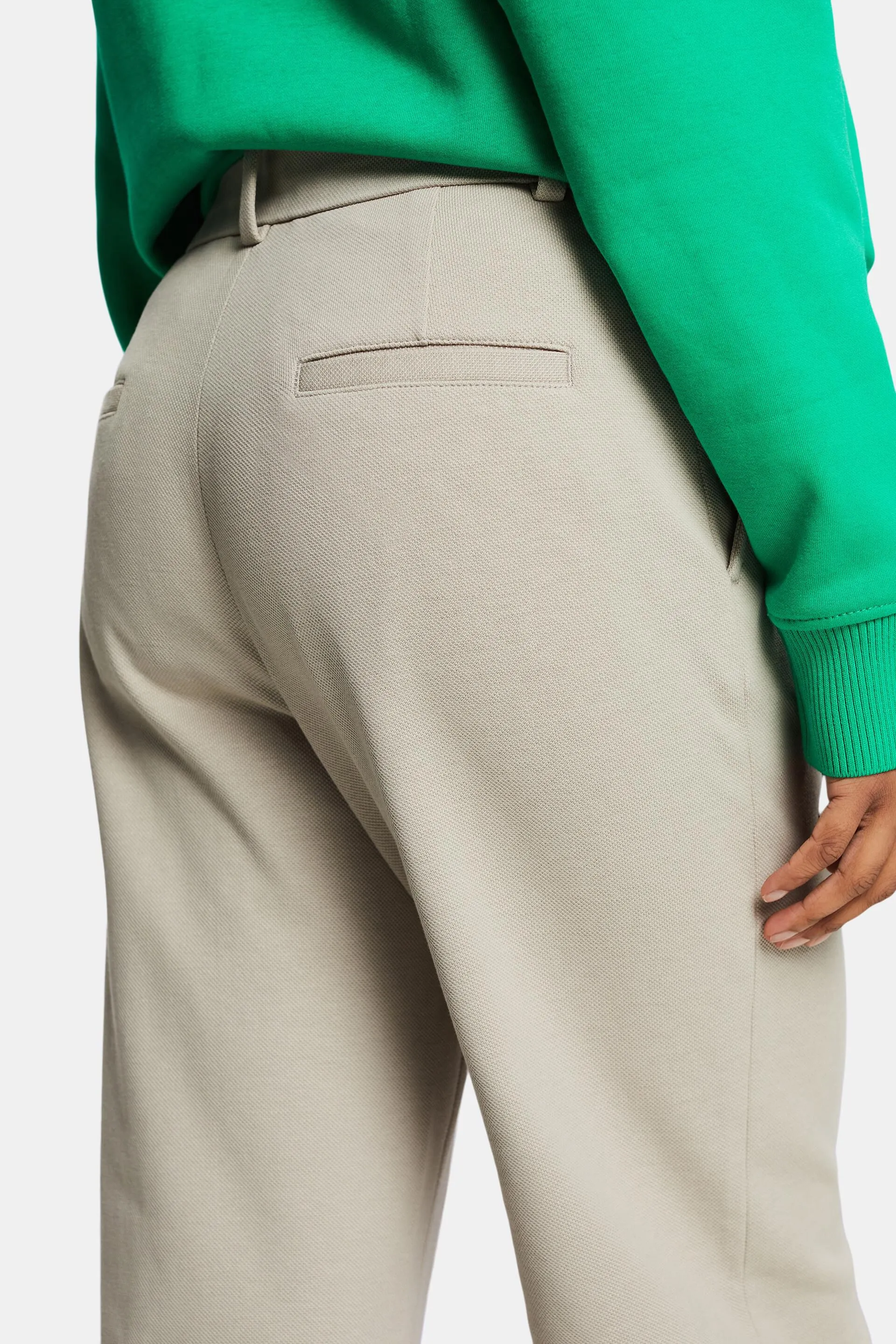Pantaloni a gamba larga in misto cotone biologico