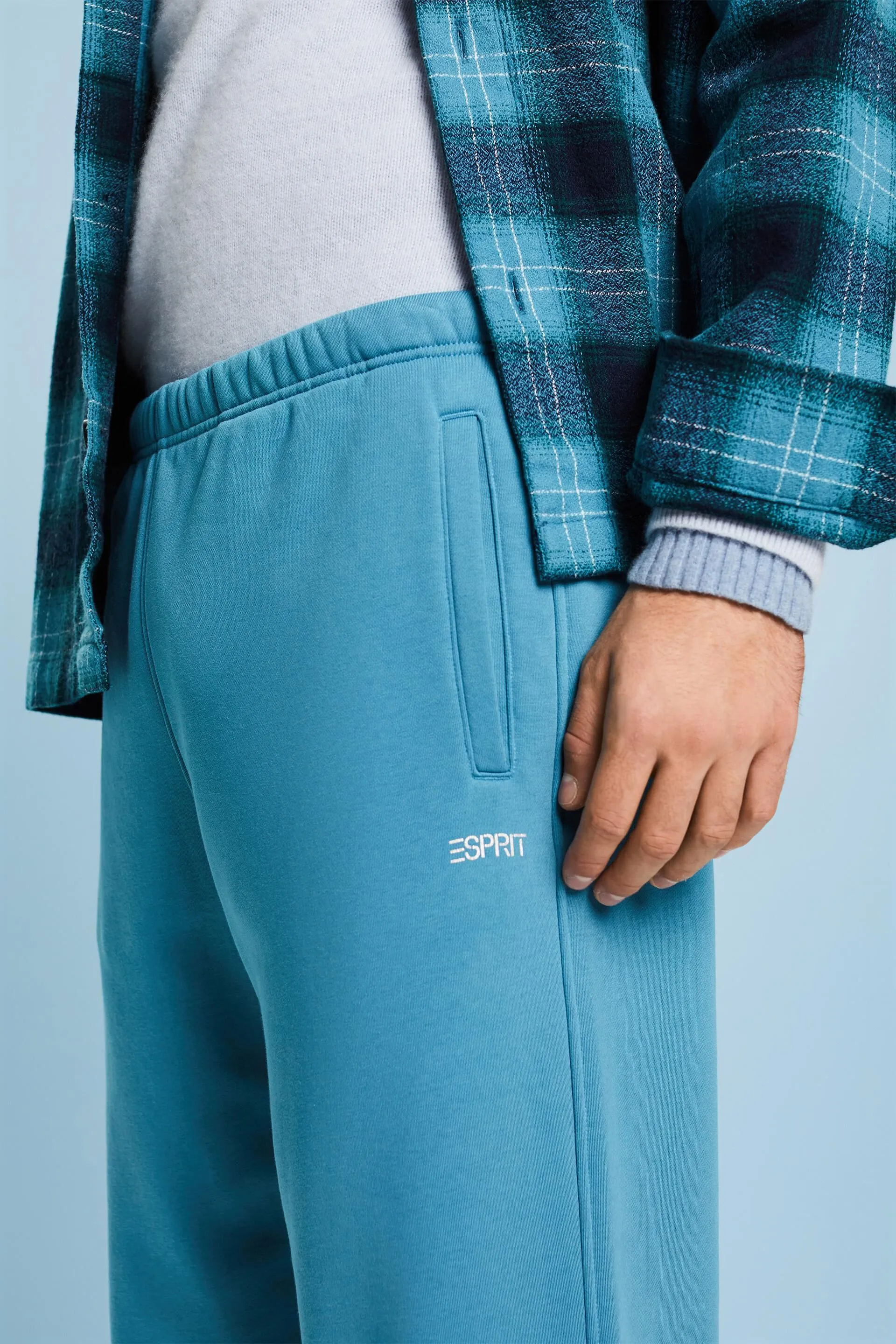 Pantaloni della tuta con logo in pile