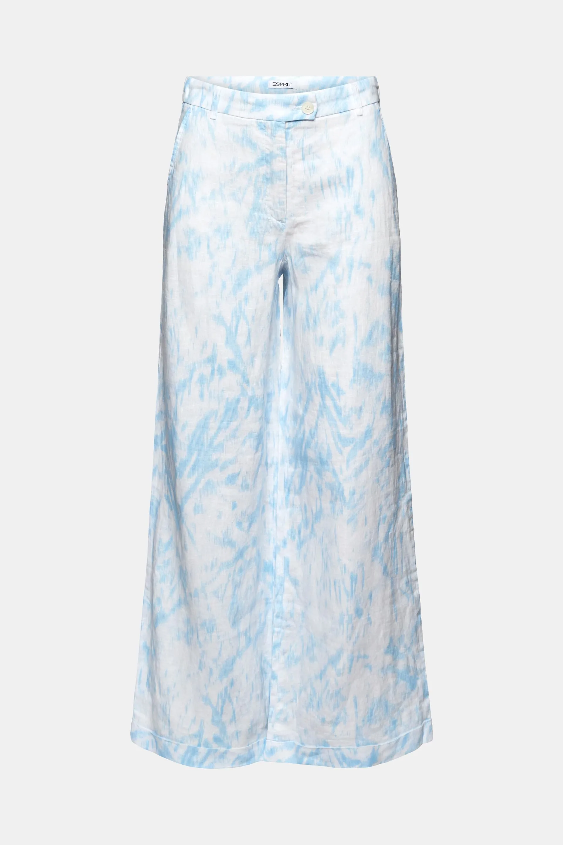 Pantaloni in lino con stampa