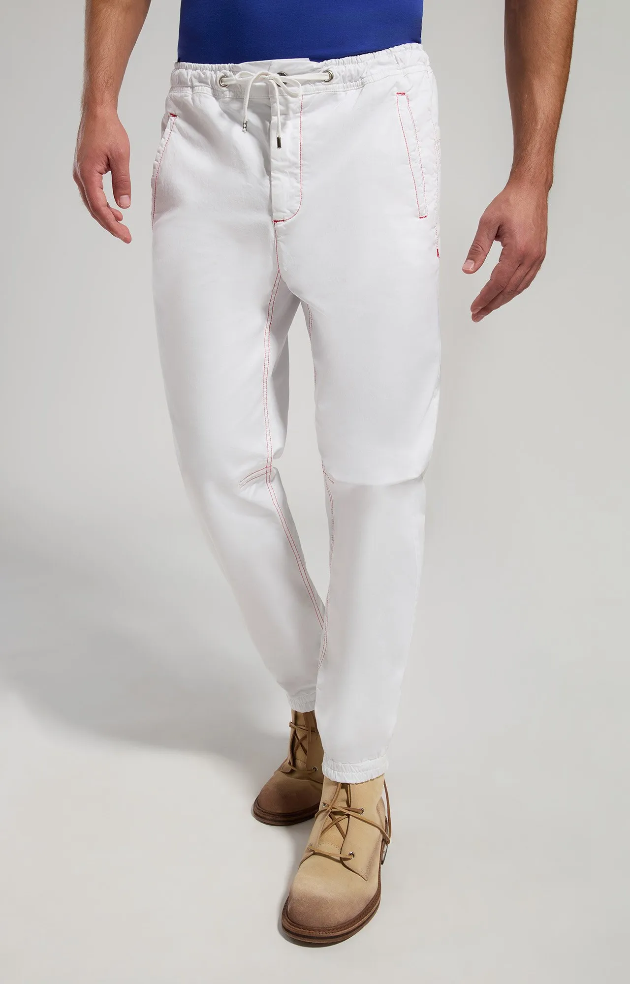 Pantaloni uomo vita elasticizzata