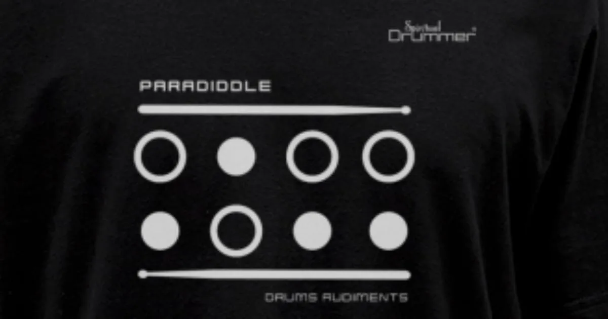 'paradiddle Bianco' Maglietta uomo 