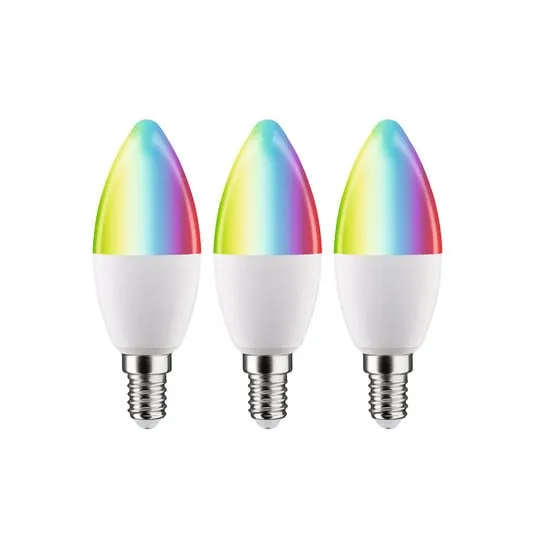 Paulmann LED candela E14 5W 470lm Zigbee RGBW 3x