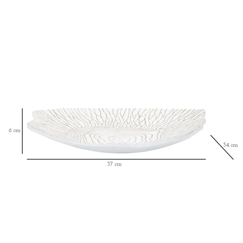 Piatto S/Tasche Resina Cm 37X34X6