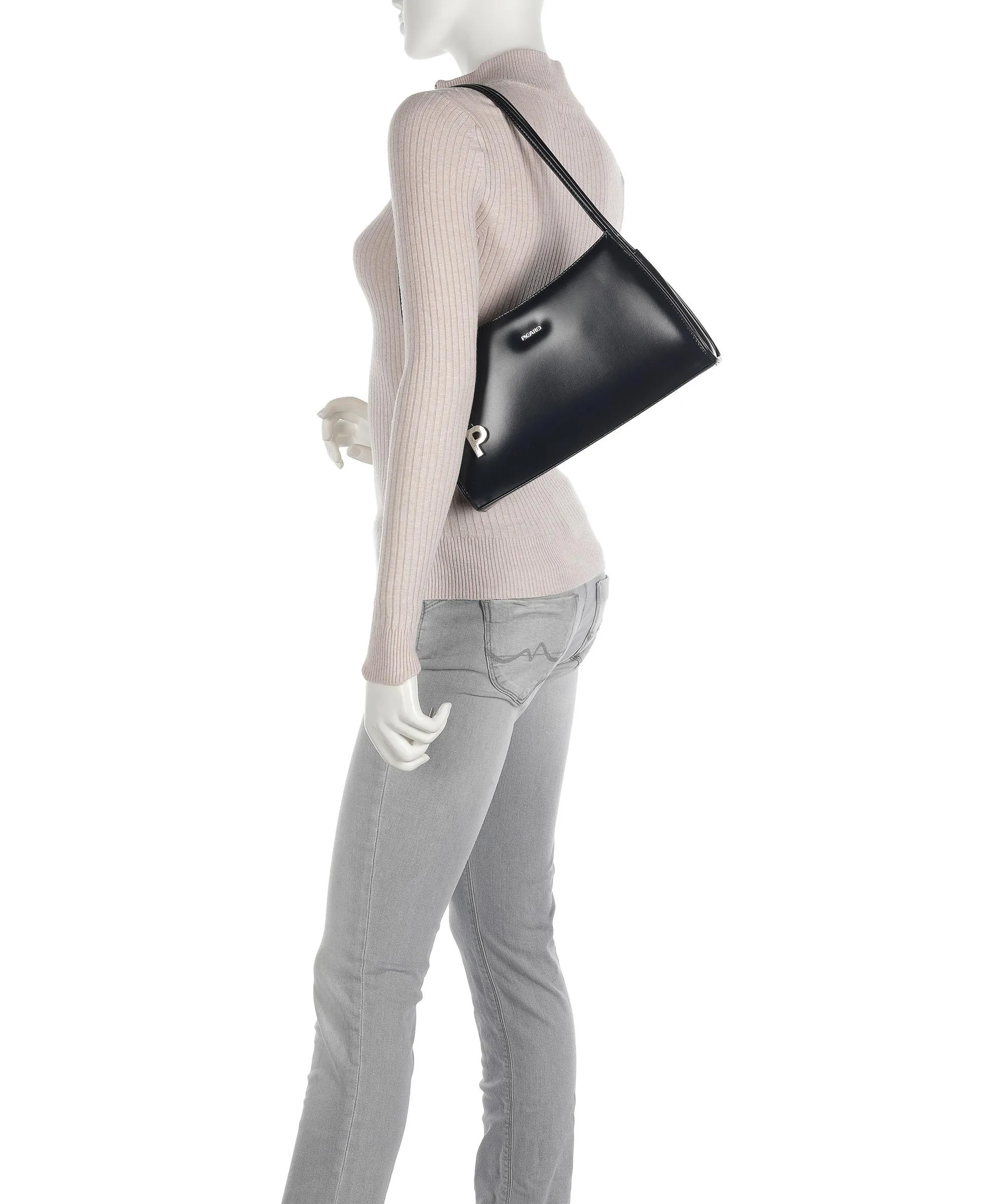  Picard Berlin Borsa a spalla pelle di vacchetta liscia navy  