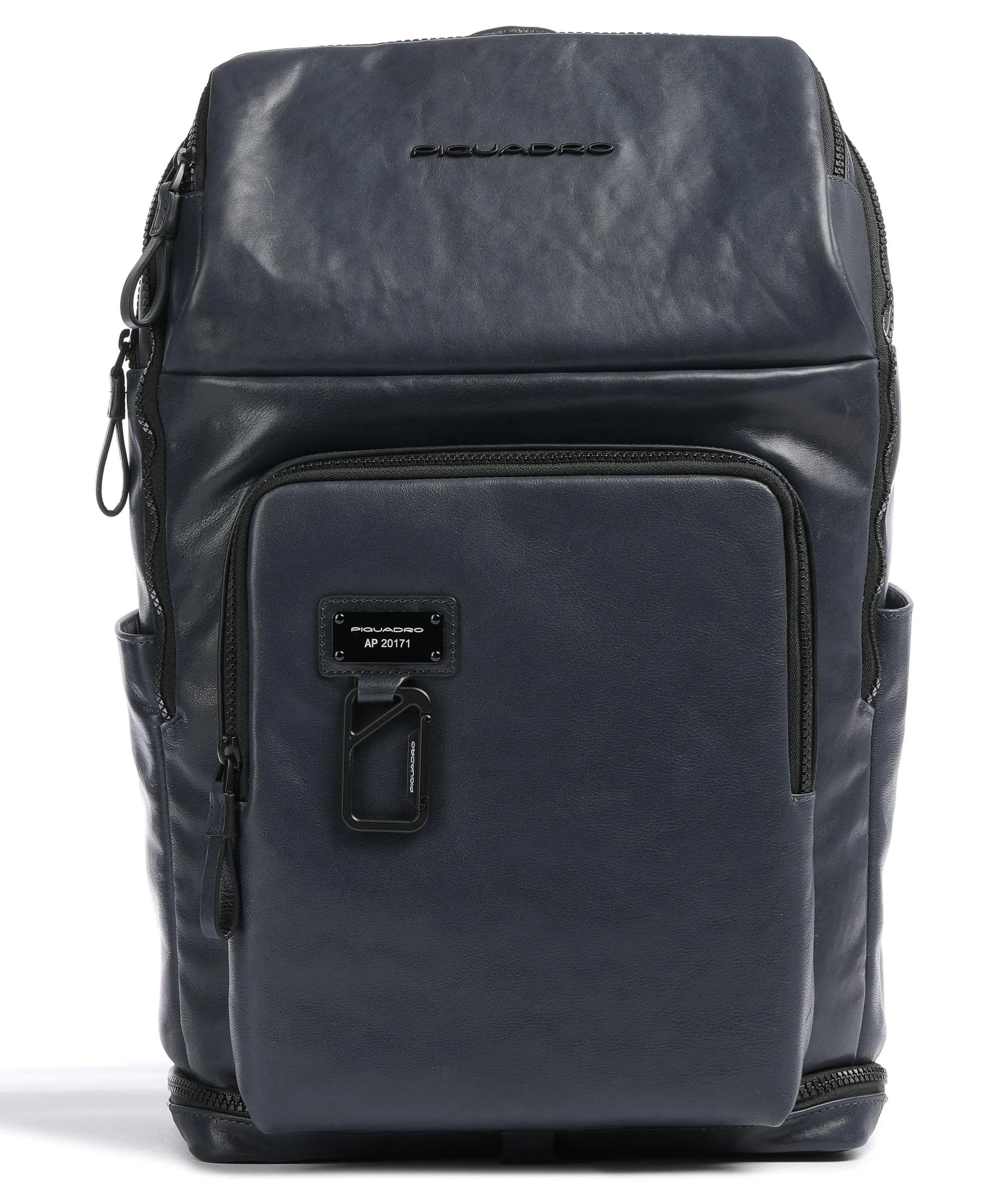  Piquadro Harper Zaino 15″ pelle di vacchetta grana blu scuro  