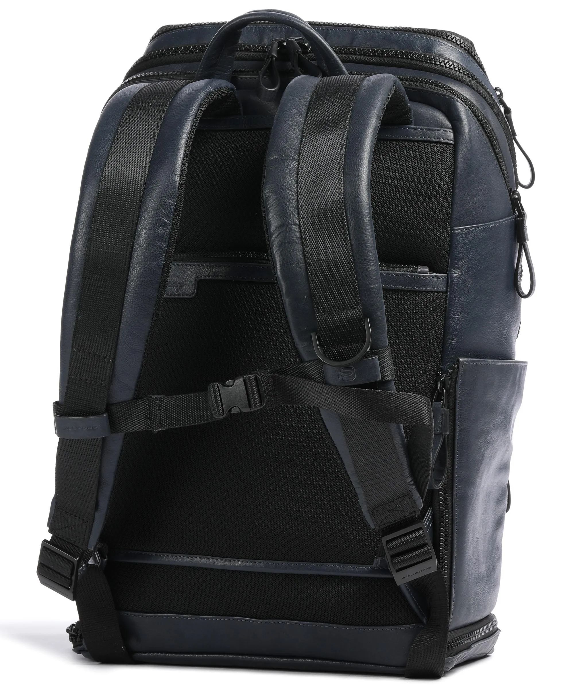  Piquadro Harper Zaino 15″ pelle di vacchetta grana blu scuro  