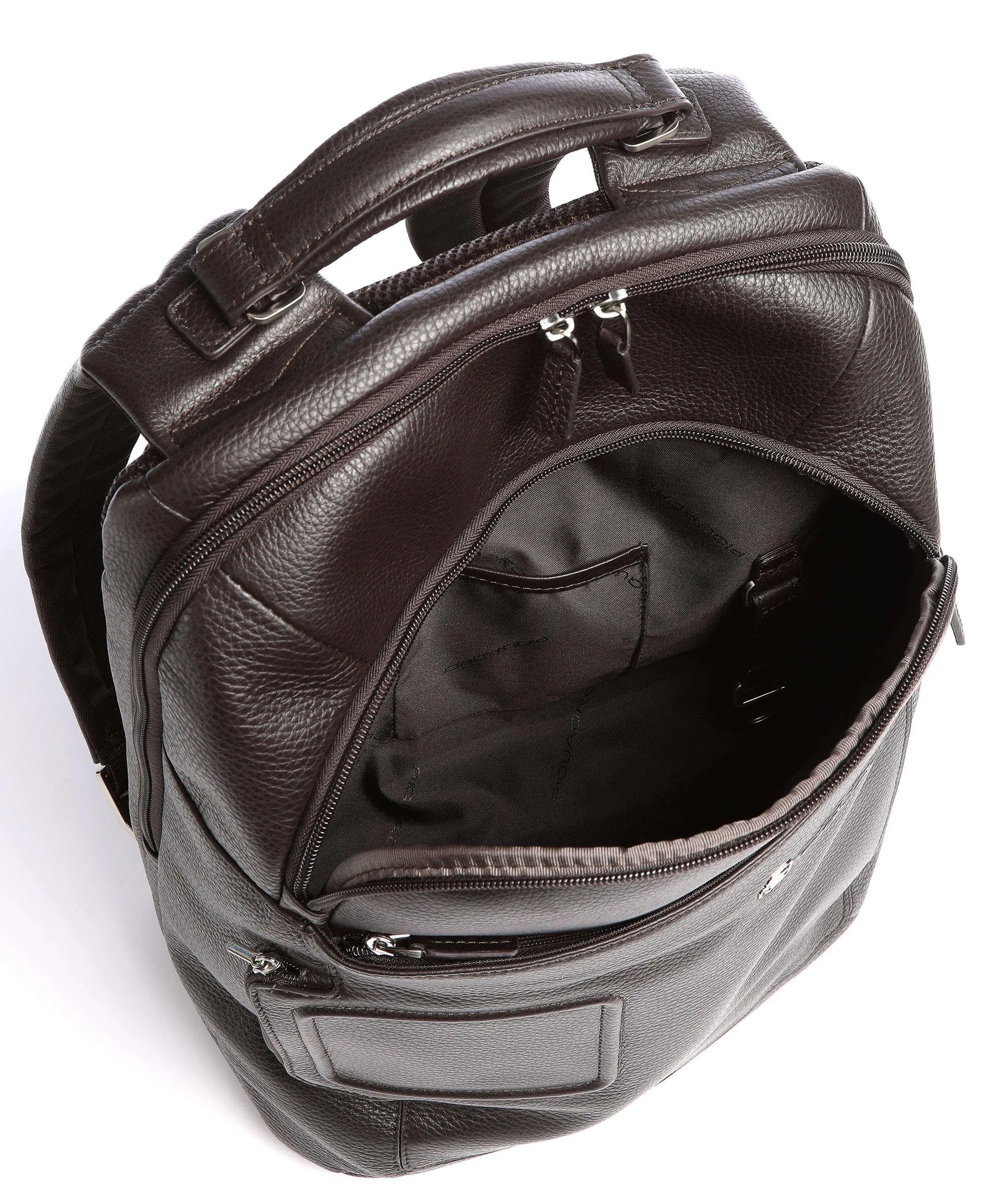  Piquadro Vibe Zaino porta pc 15″ pelle di vacchetta grana marrone scuro  