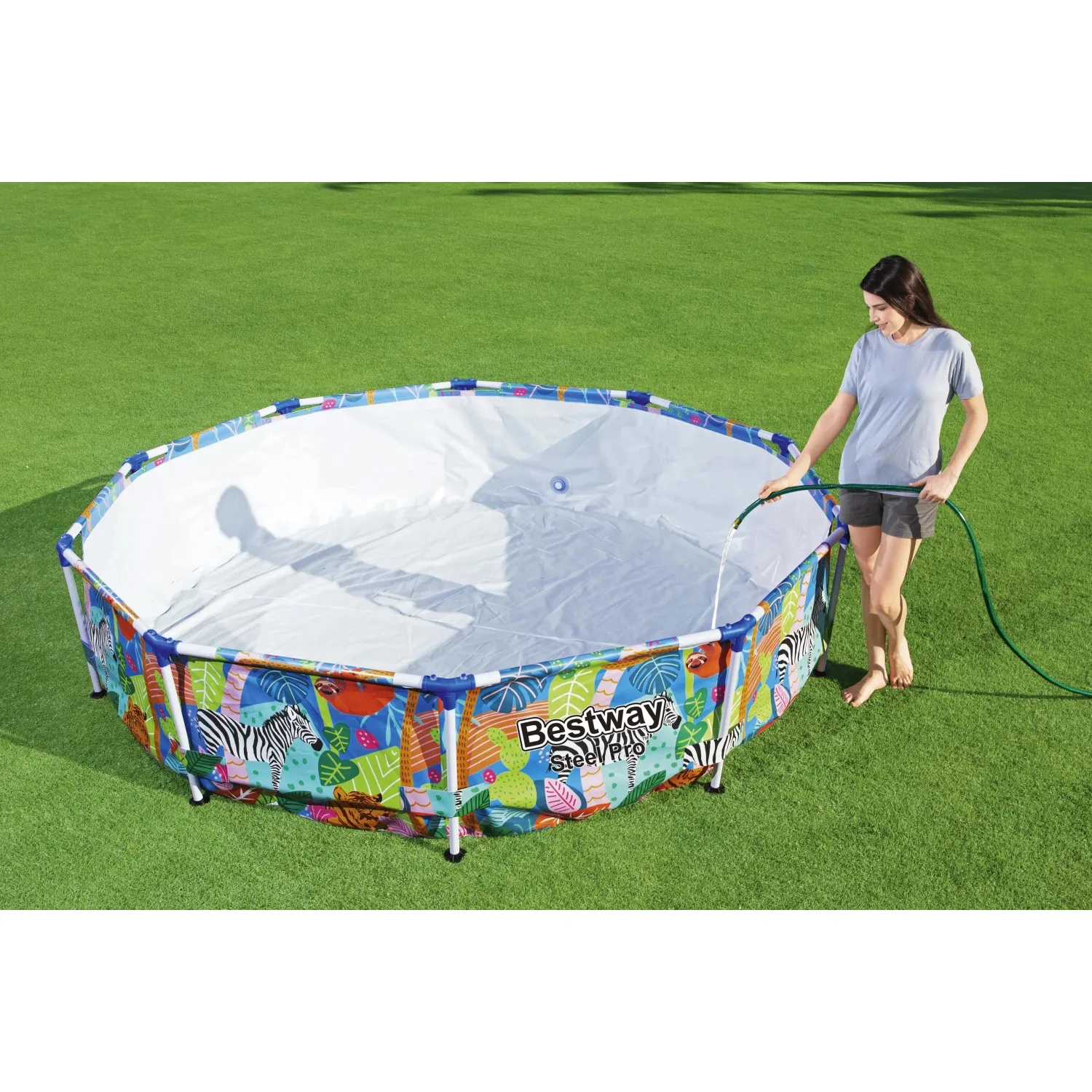 Piscina fuori terra tubolare in pvc/acciaio Bestway Steel Pro 3.05 m x 66 cm