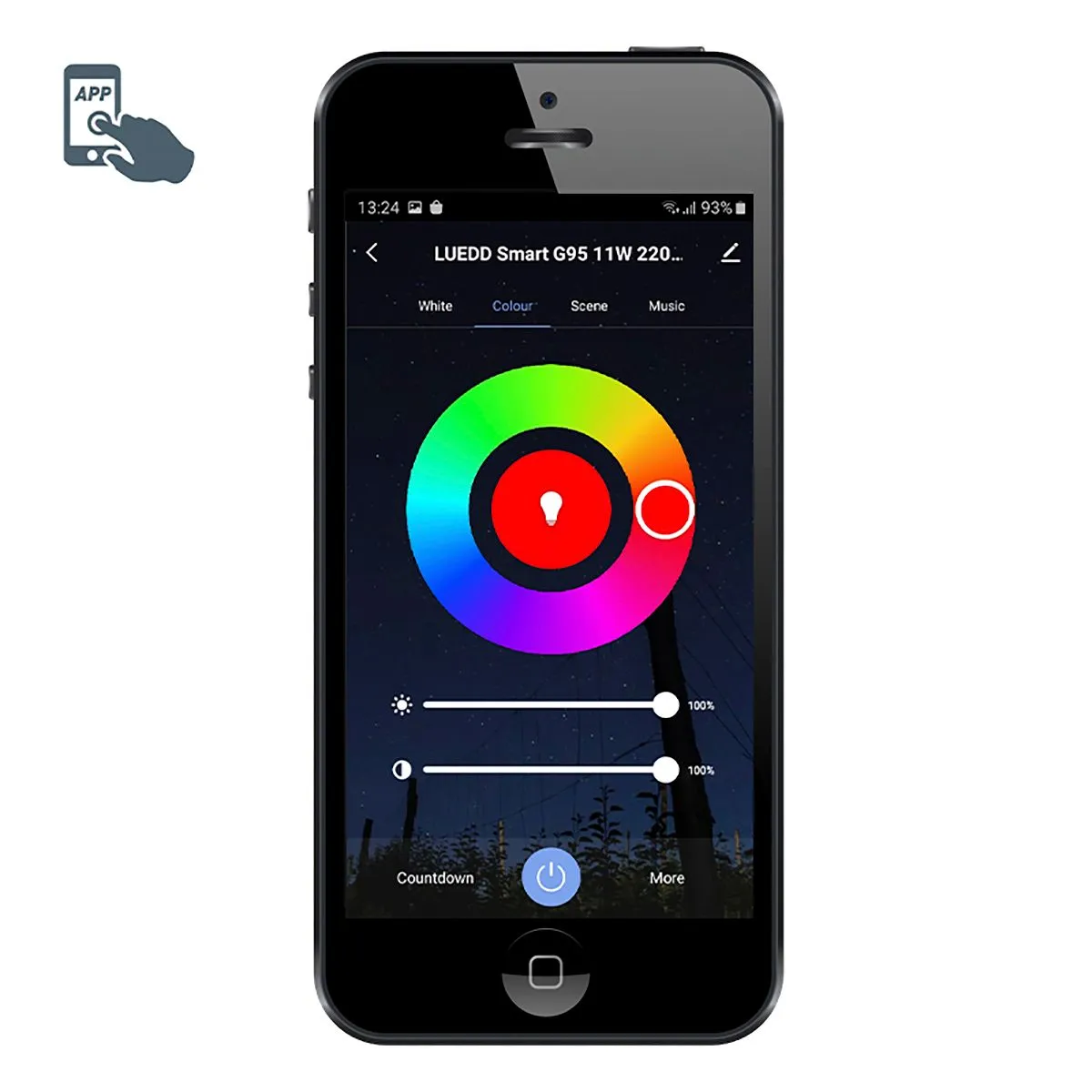 Plafoniera intelligente nera rettangolare con 3 Wifi GU10 - Jeana