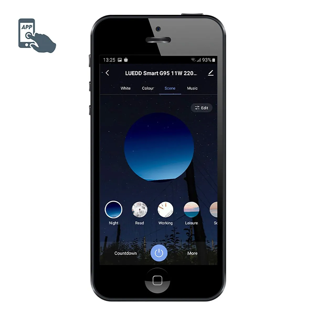 Plafoniera intelligente nera rettangolare con 3 Wifi GU10 - Jeana