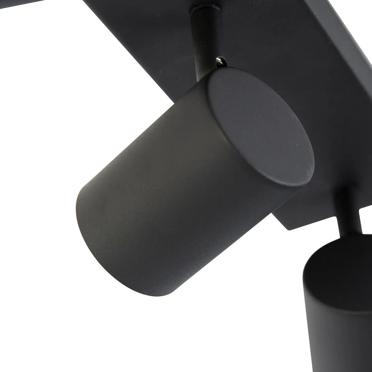 Plafoniera intelligente nera rettangolare con 3 Wifi GU10 - Jeana