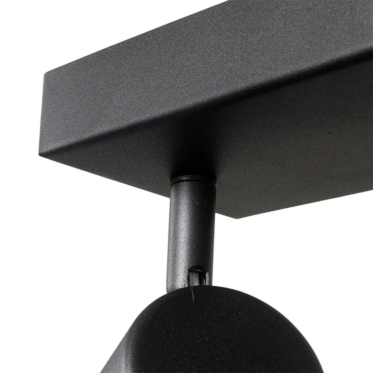 Plafoniera intelligente nera rettangolare con 3 Wifi GU10 - Jeana