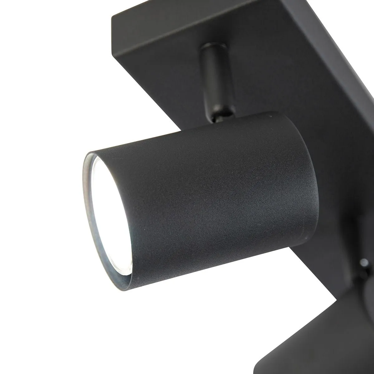 Plafoniera intelligente nera rettangolare con 3 Wifi GU10 - Jeana