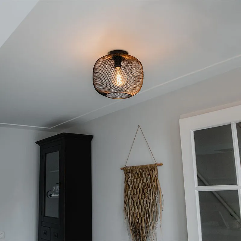 Plafoniera moderna nera - Bliss Mesh
