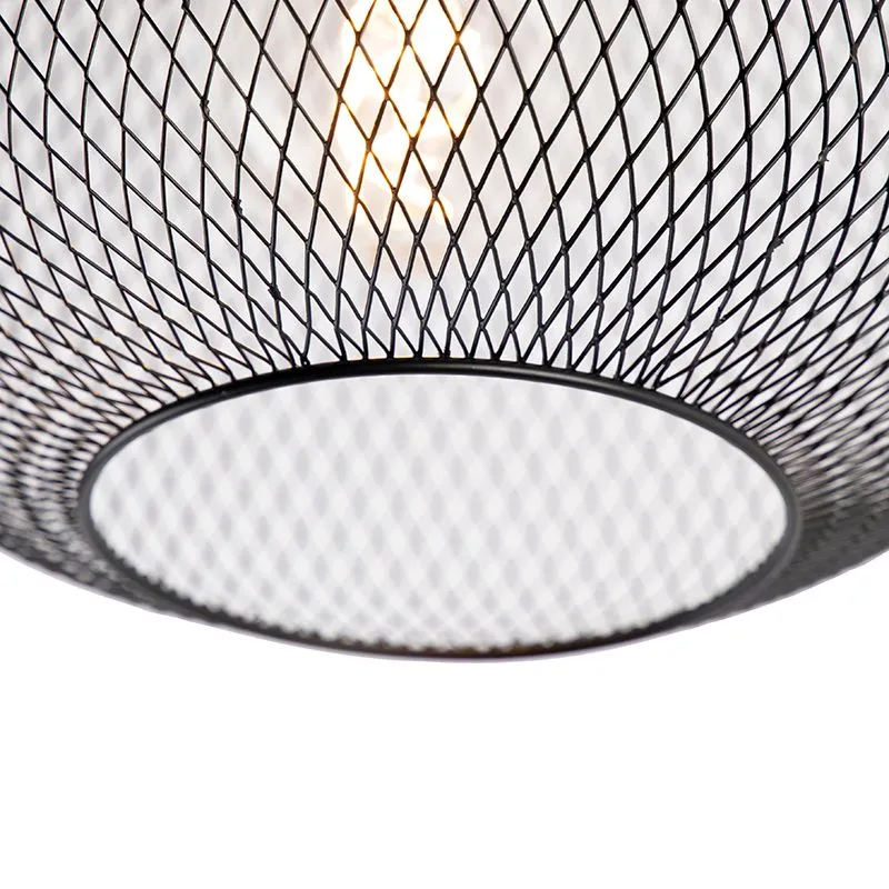 Plafoniera moderna nera - Bliss Mesh