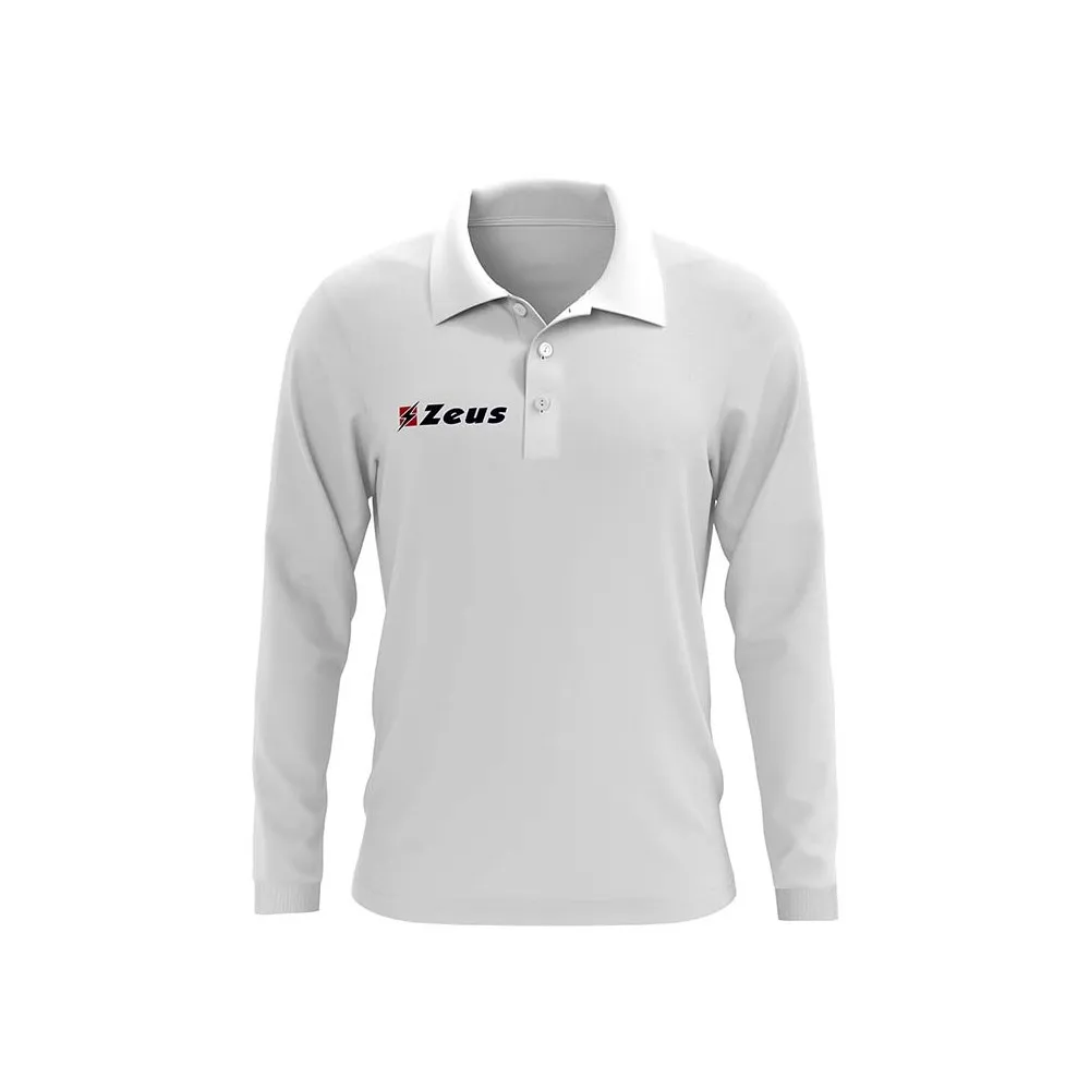 POLO BASIC M/L RELAX BIANCO ZEUS SPORT