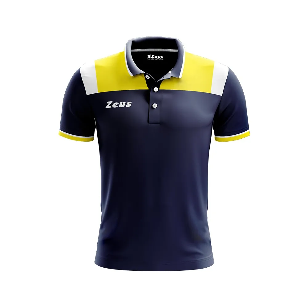 POLO VESUVIO RELAX BLU/GIALLO ZEUS SPORT
