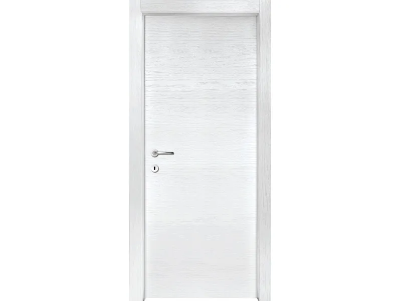 Porta battente reversibile Mimetika bianco frassino 200x70 cm