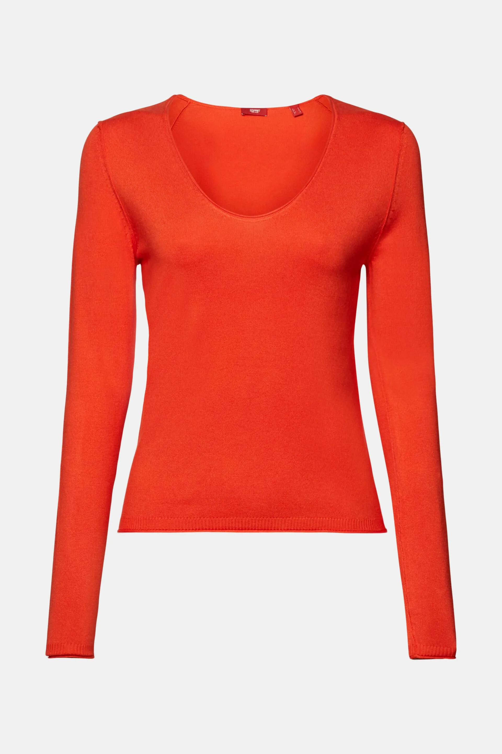 Pullover con scollo a V arrotondato