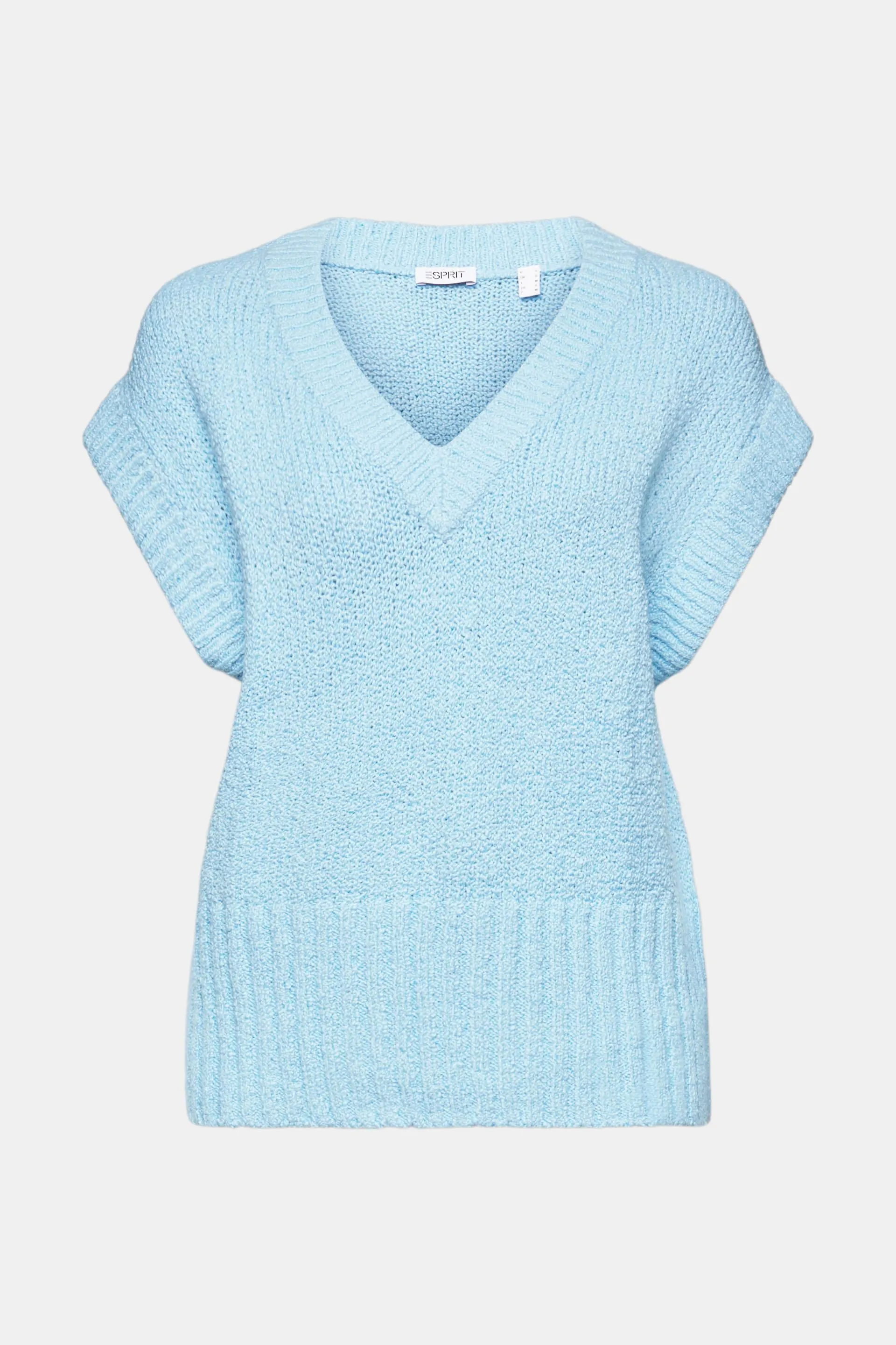 Pullover in bouclé con scollo a V