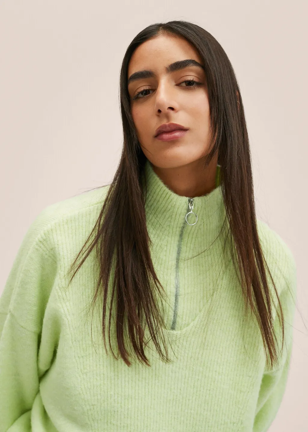 Pullover maglia zip