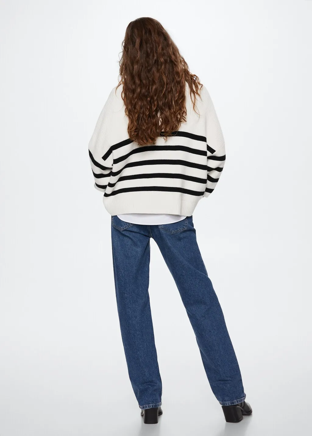 Pullover righe zip