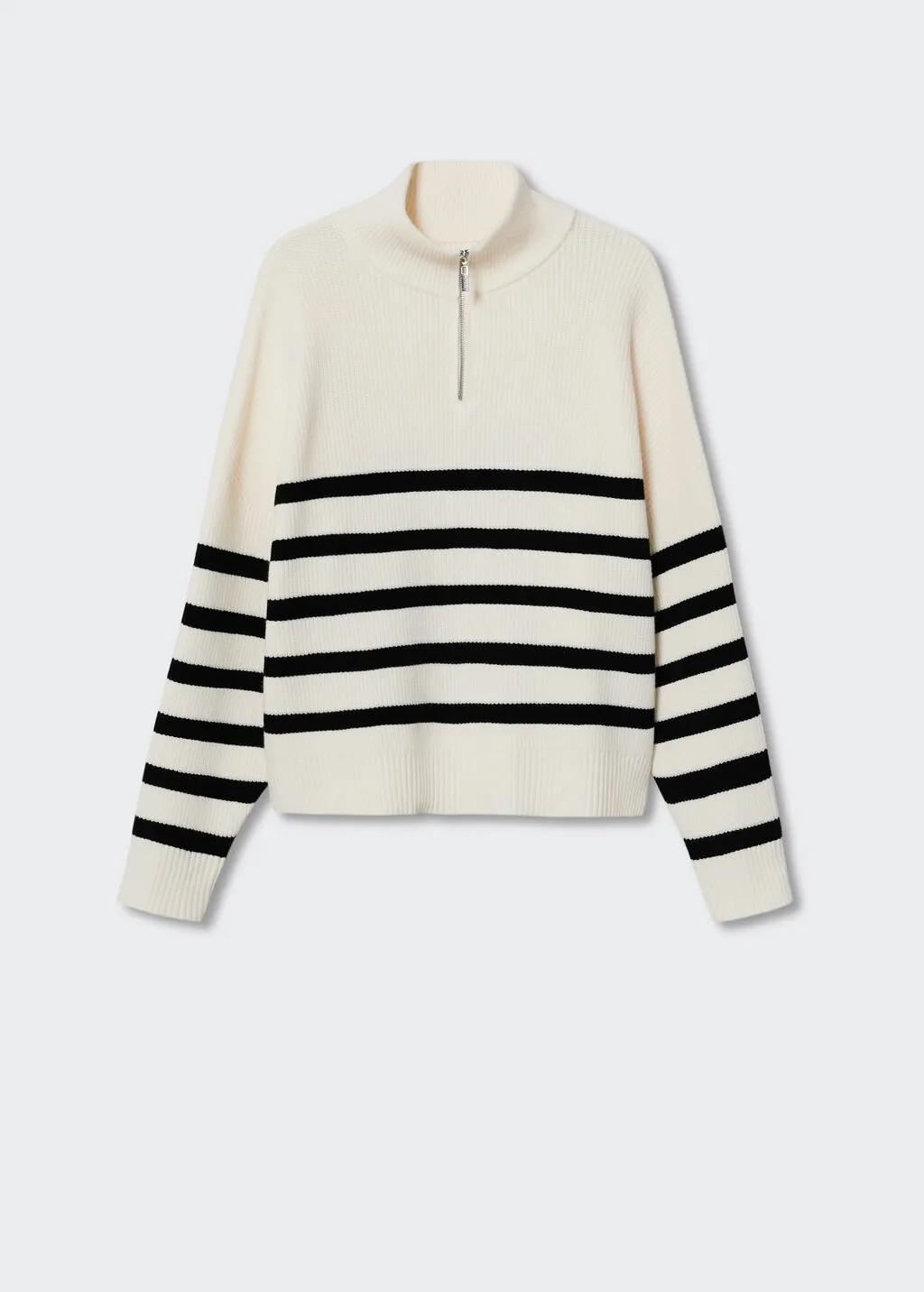 Pullover righe zip