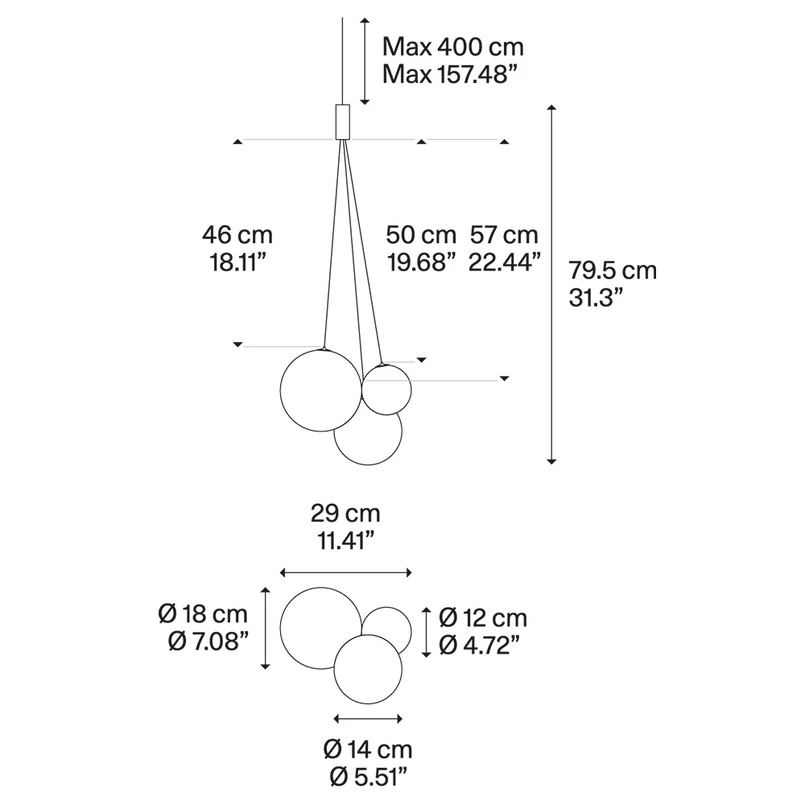 Random Lampada a Sospensione Oro Rosa - Lodes | Acquista online