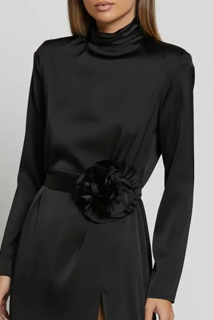 Rose Dress Nero-