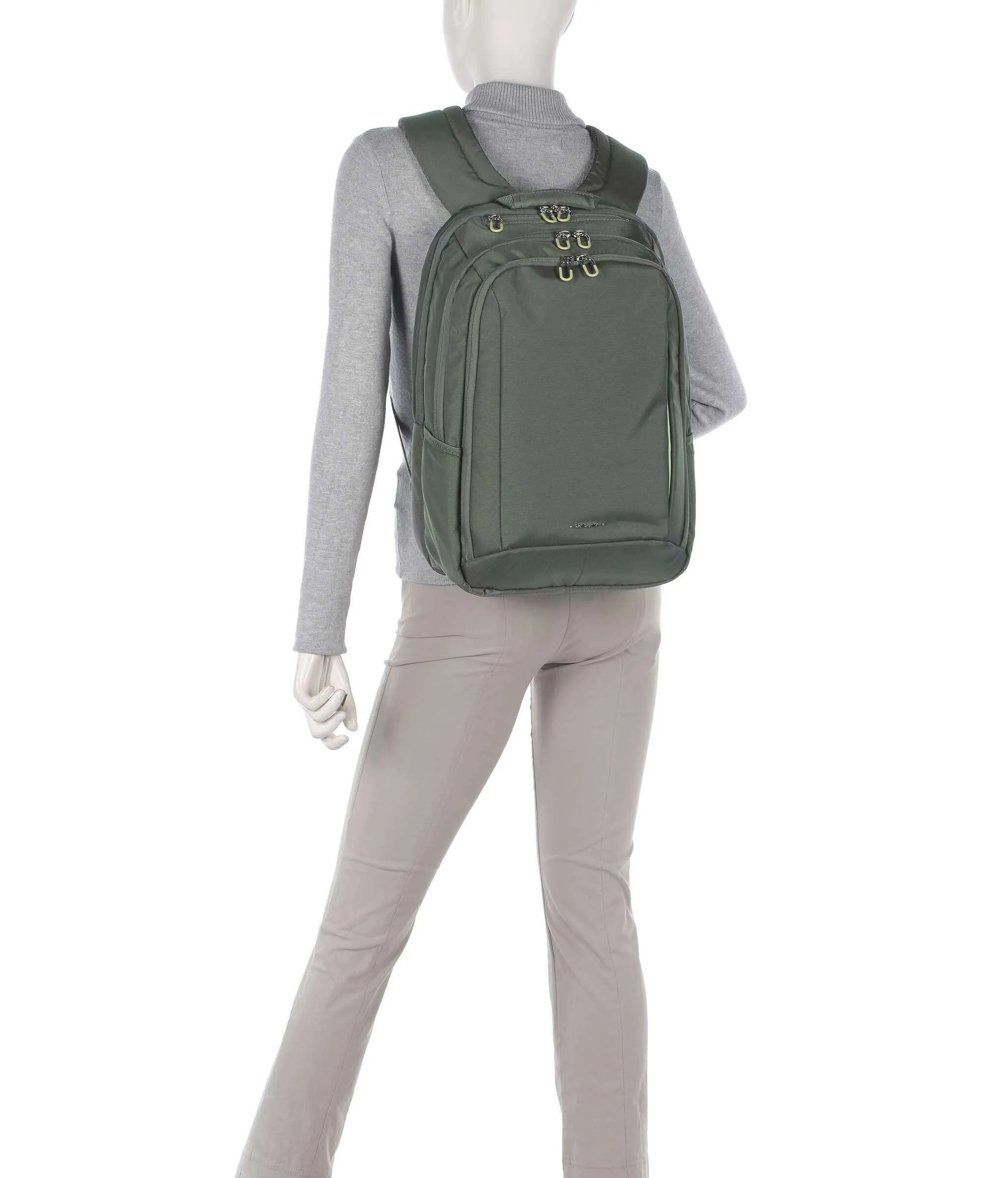  Samsonite Guardit Classy Zaino 15″ poliestere riciclato grigio-verde  