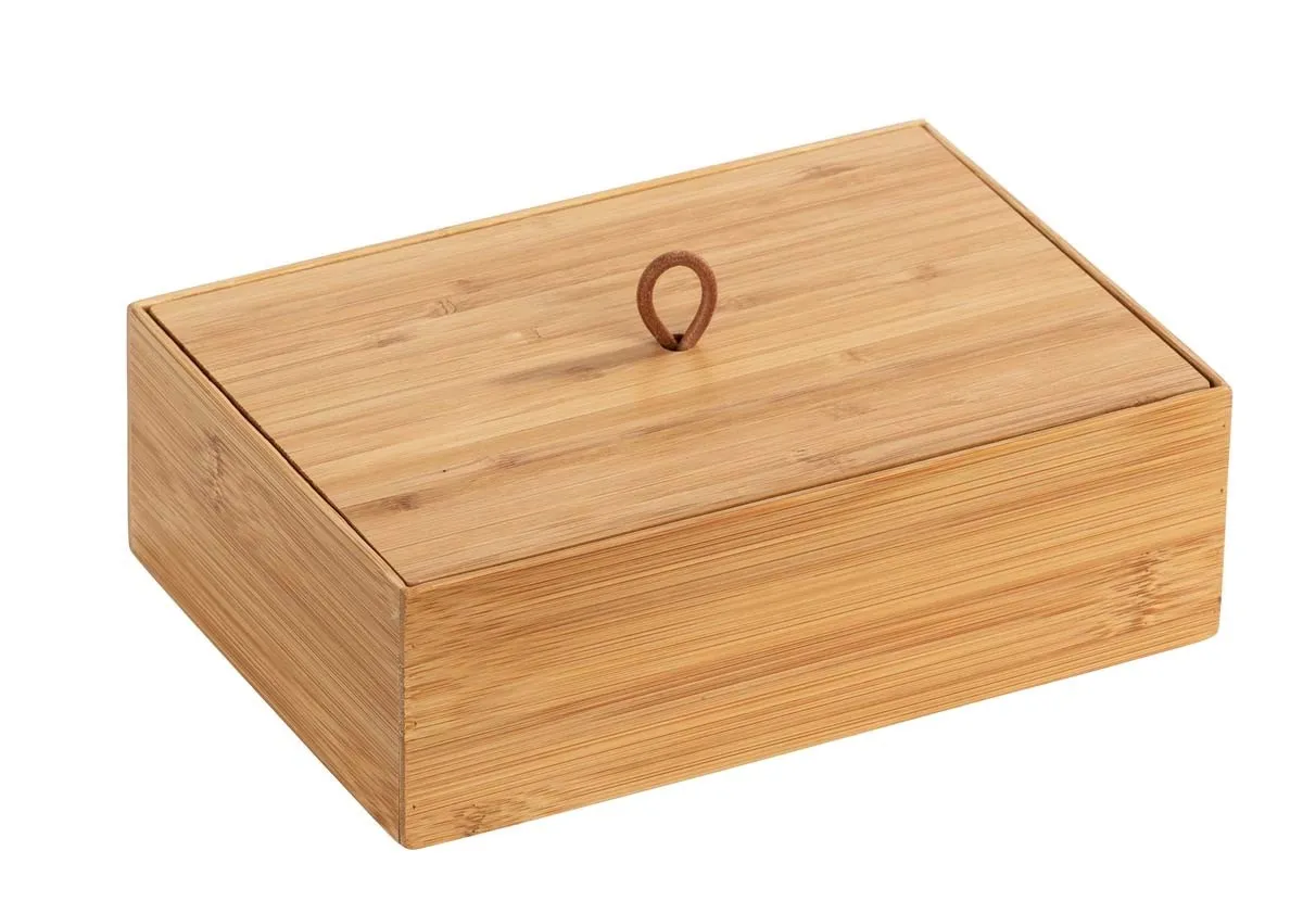 Scatola con coperchio Terra bambù FSC