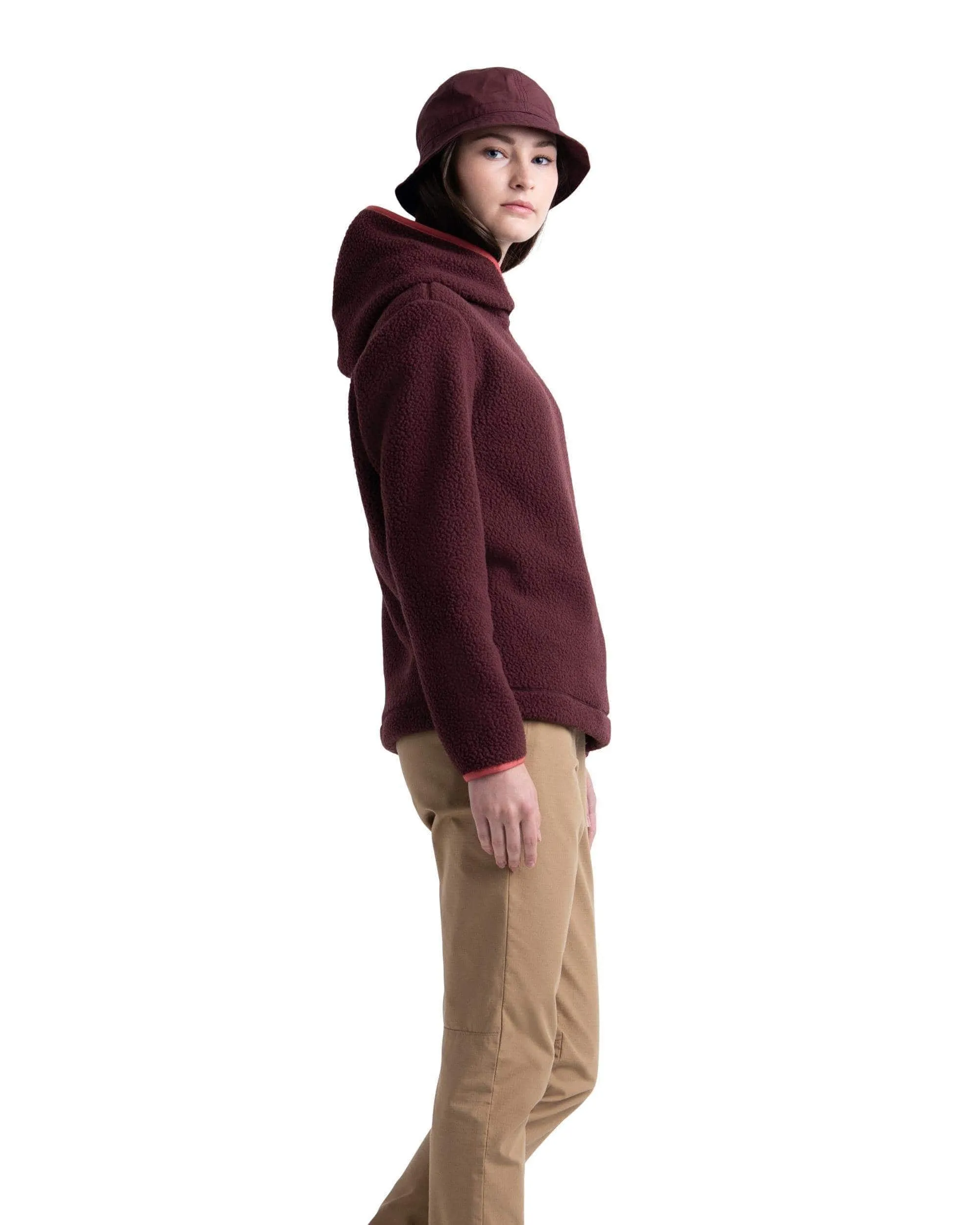 Sherpa Hoodie Plum