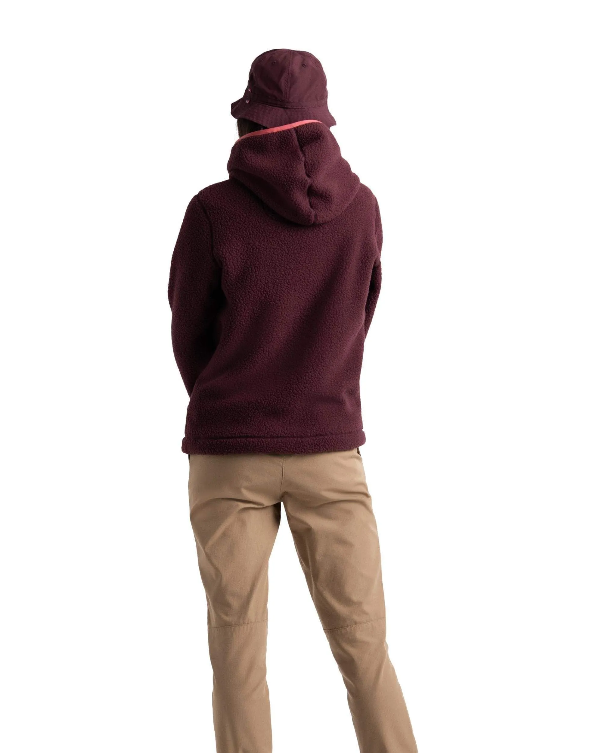 Sherpa Hoodie Plum