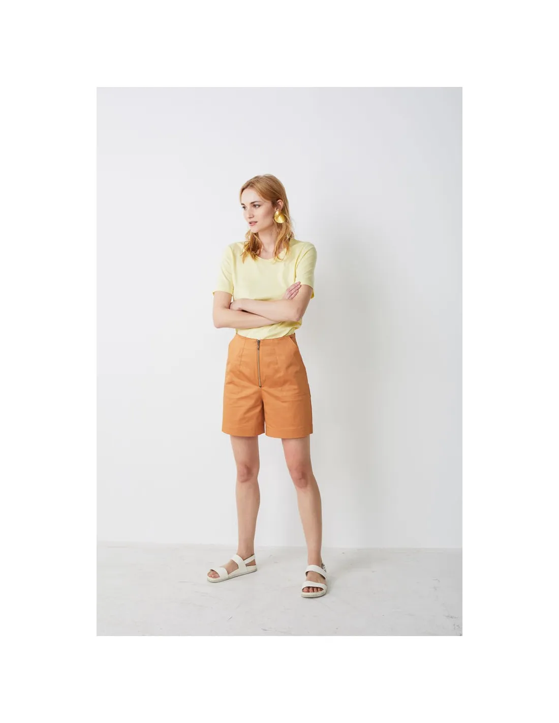SHORTS IN COTONE BIOLOGICO "RITA"