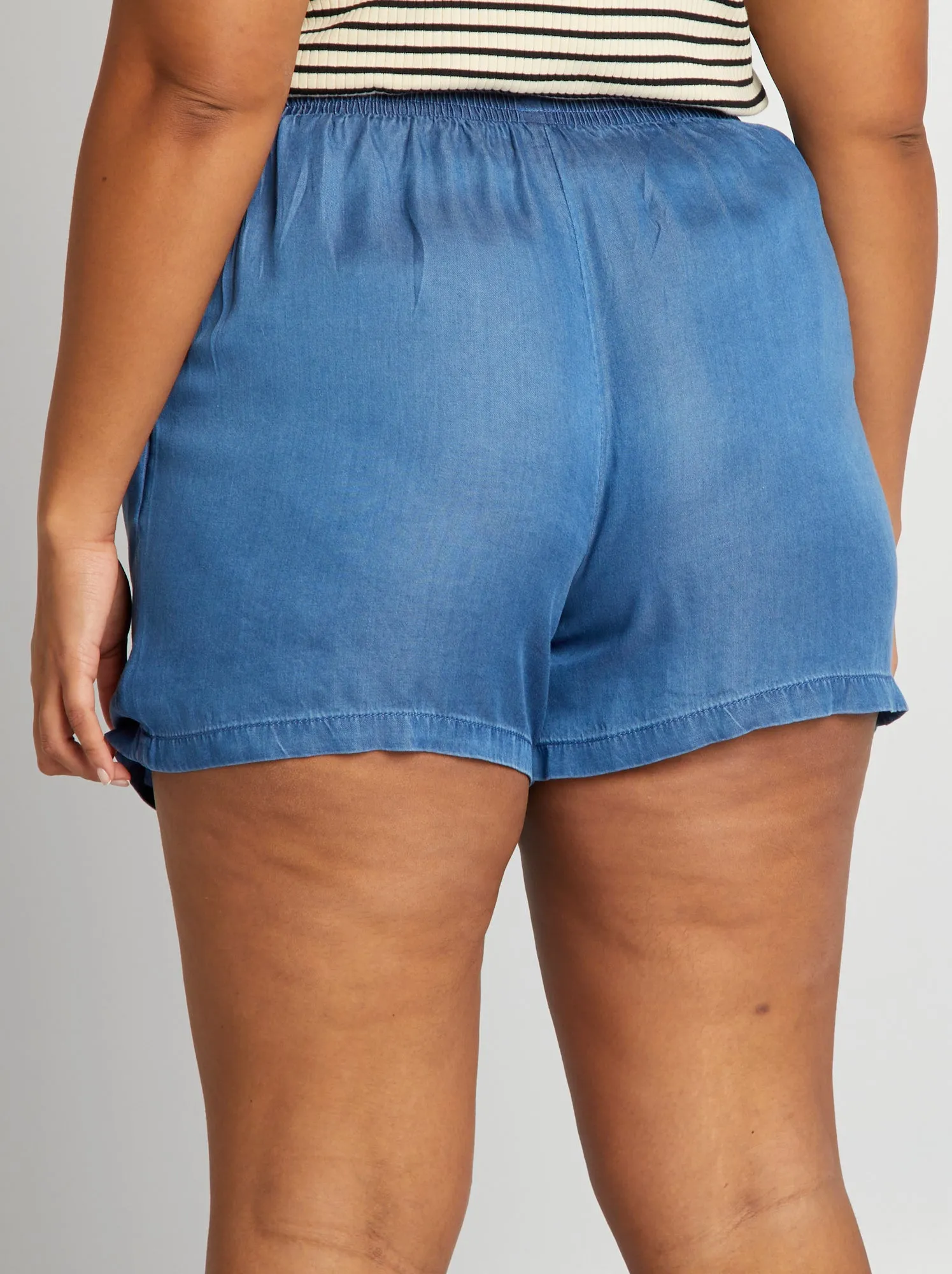 Shorts in tencel - BLU