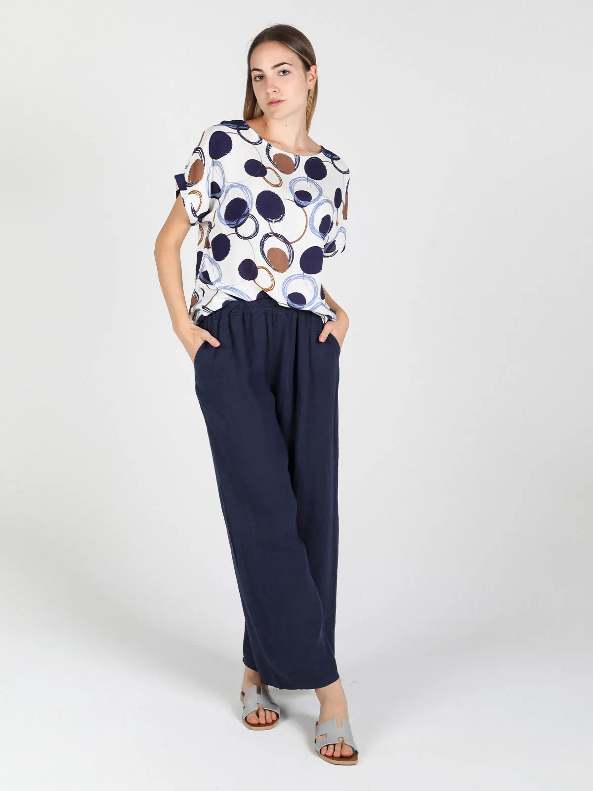 Solada Blouse femme oversize à manches courtes