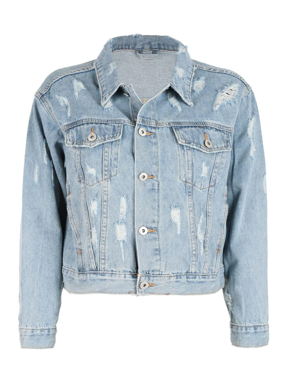 Solada Veste en jean oversize pour femme