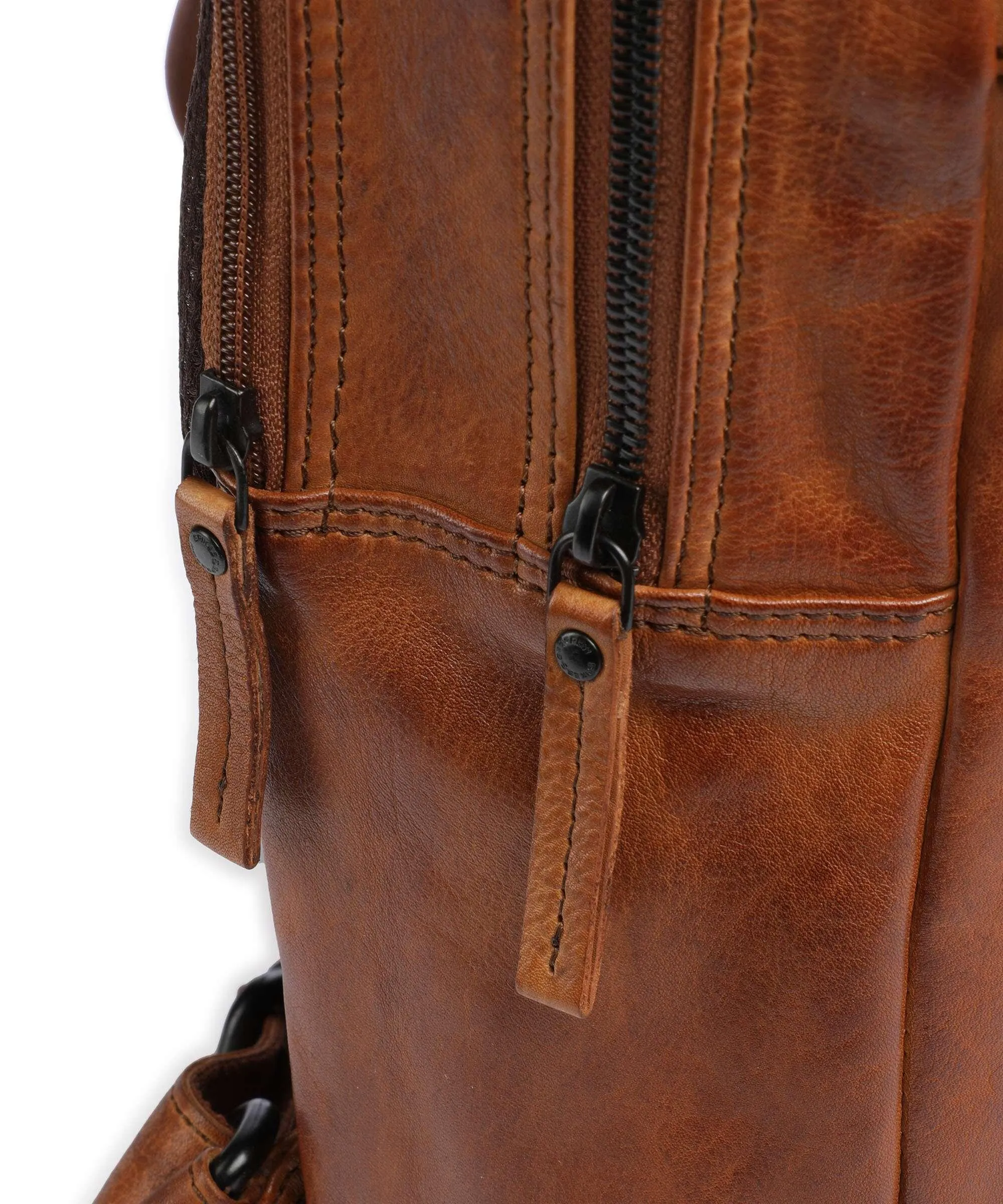  Spikes & Sparrow Apache Zaino pelle granulata cognac  