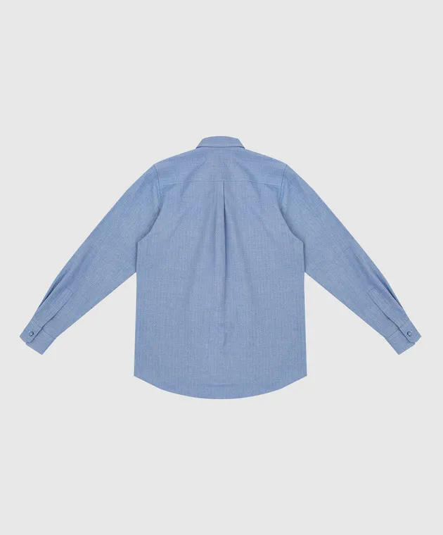 Stefano Ricci Maglia azzurra per bambini con ricamo YAC6S00030L824