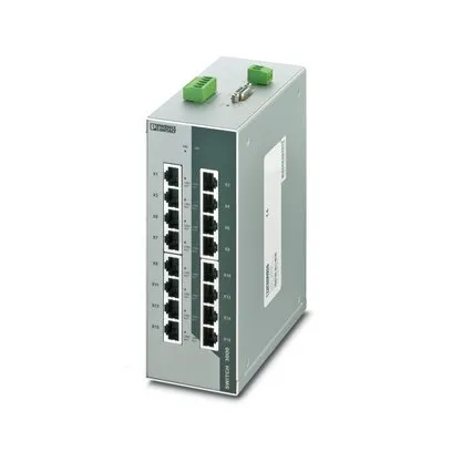 Switch Ethernet industriale Phoenix Contact 16 porte RJ45, 10/100Mbit/s, montaggio Guida DIN