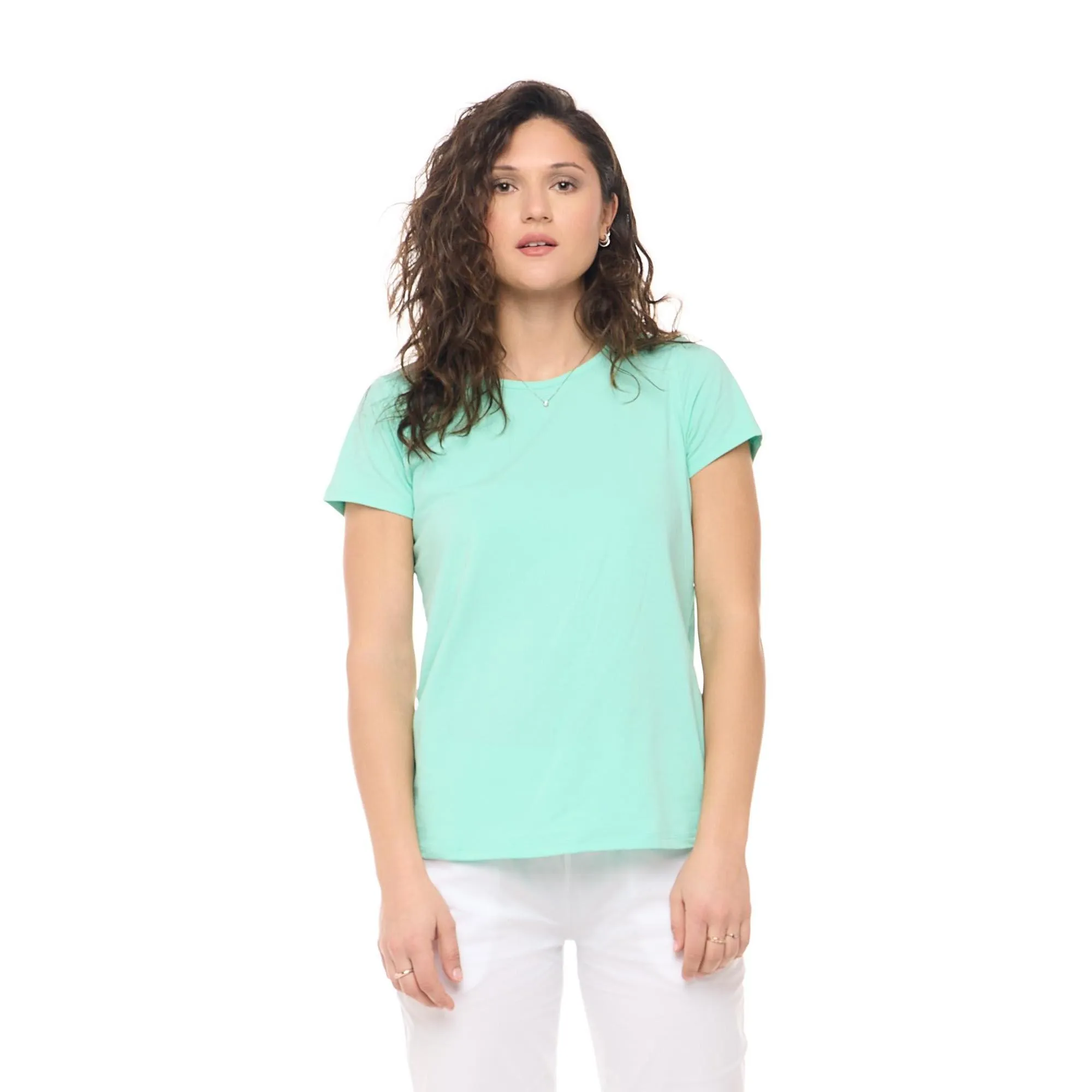T-shirt da donna a maniche corte Leone Basic