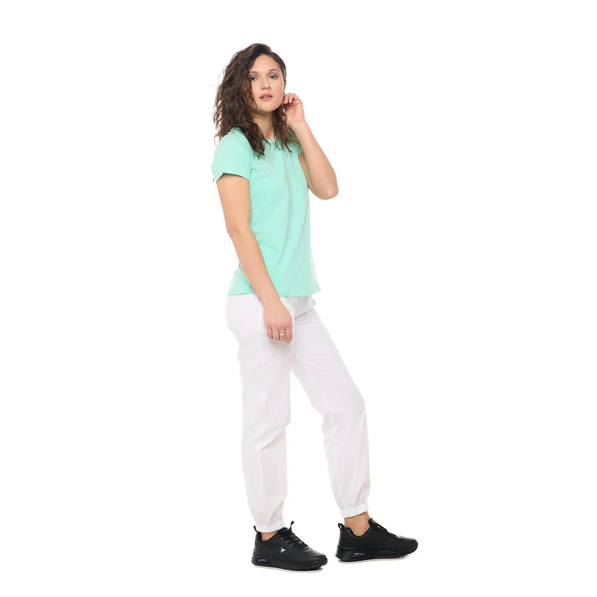 T-shirt da donna a maniche corte Leone Basic