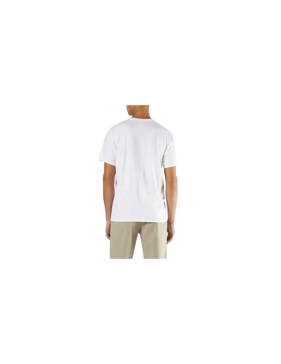 T-shirt uomo girocollo bianca Dockers