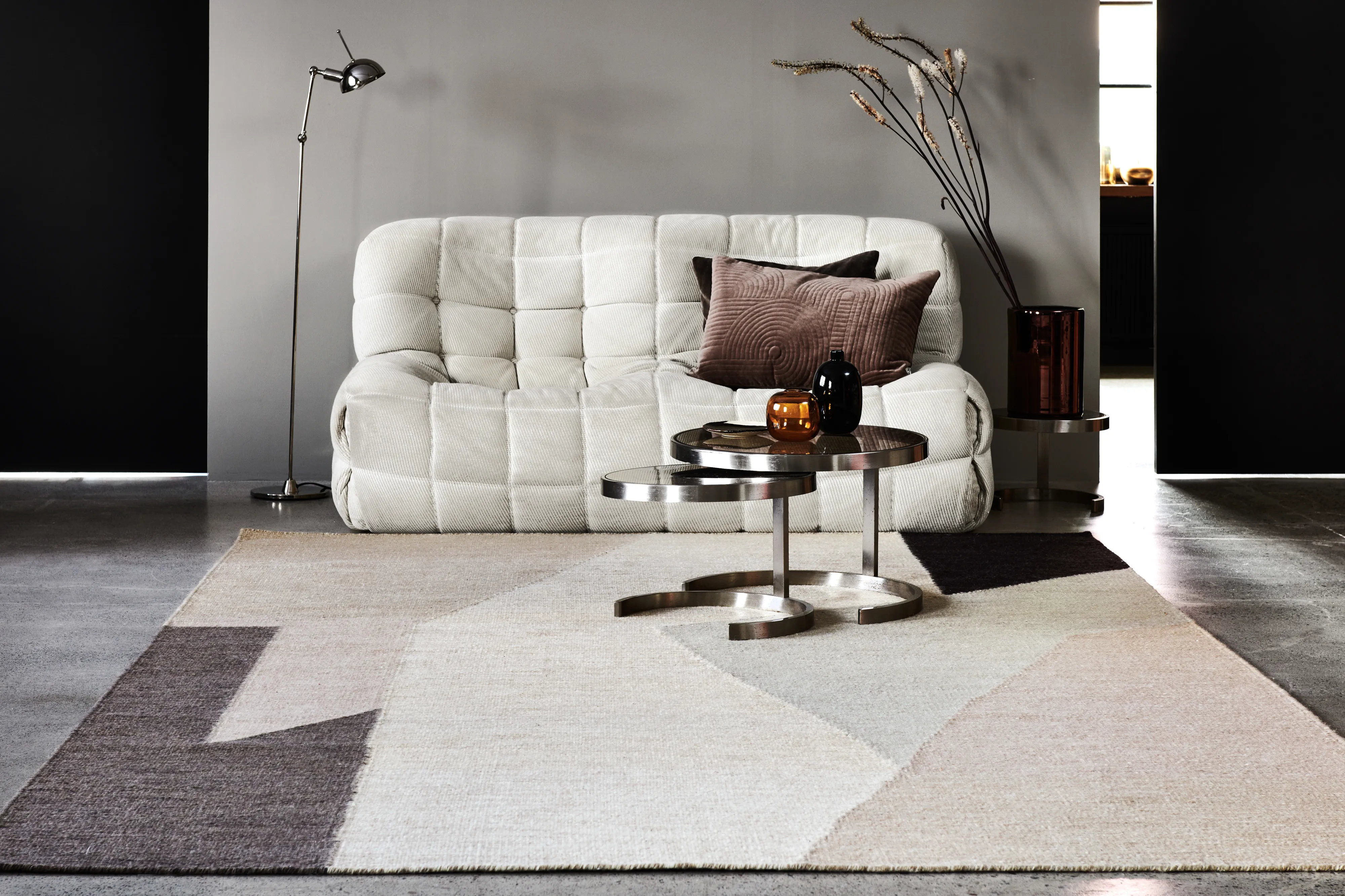 Tappeto in lana Cliff, 200x300 cm.ji{font-size:18px}Beige