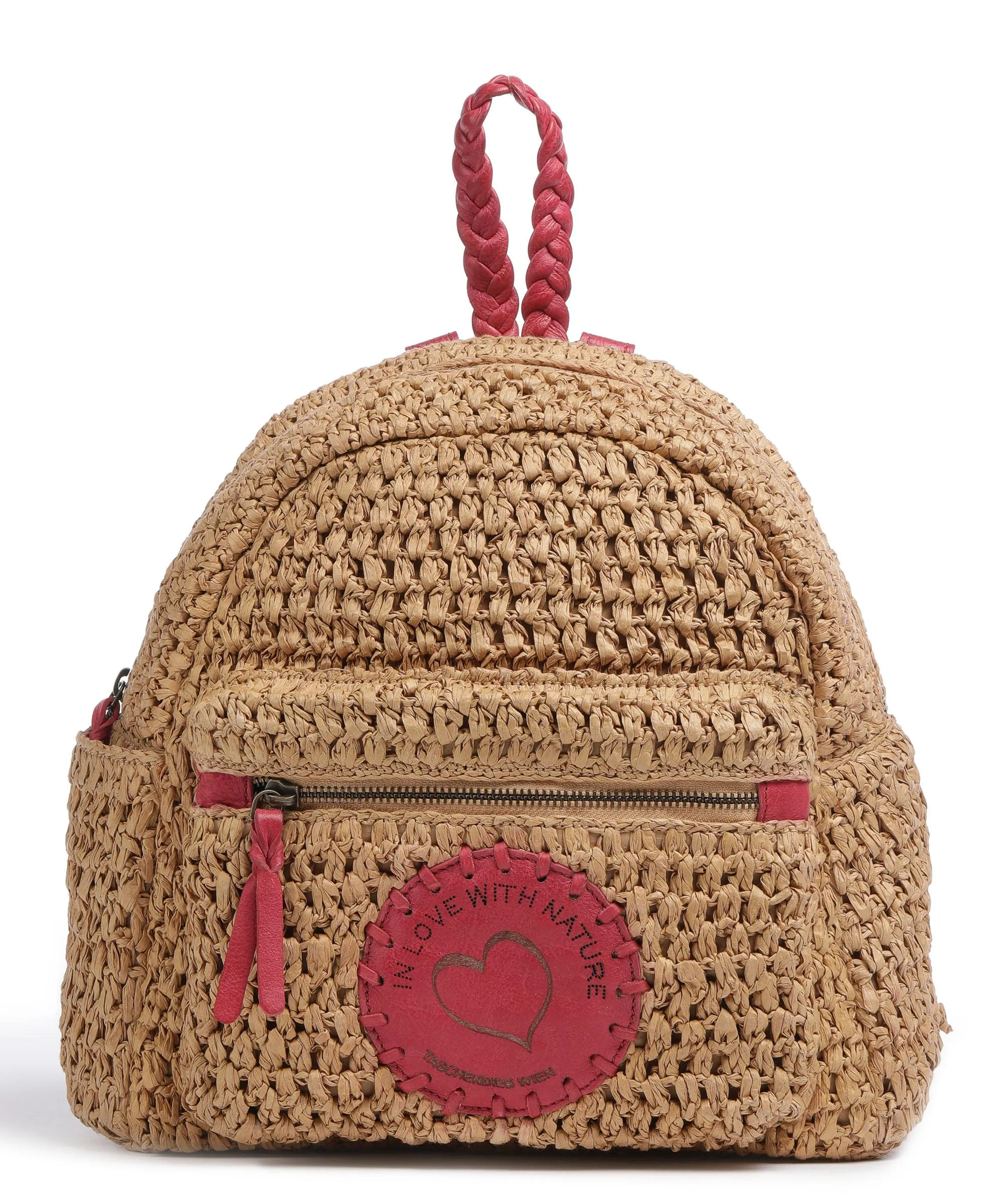  Taschendieb Wien Strandgasse 5 Zaino libro beige/rosso  