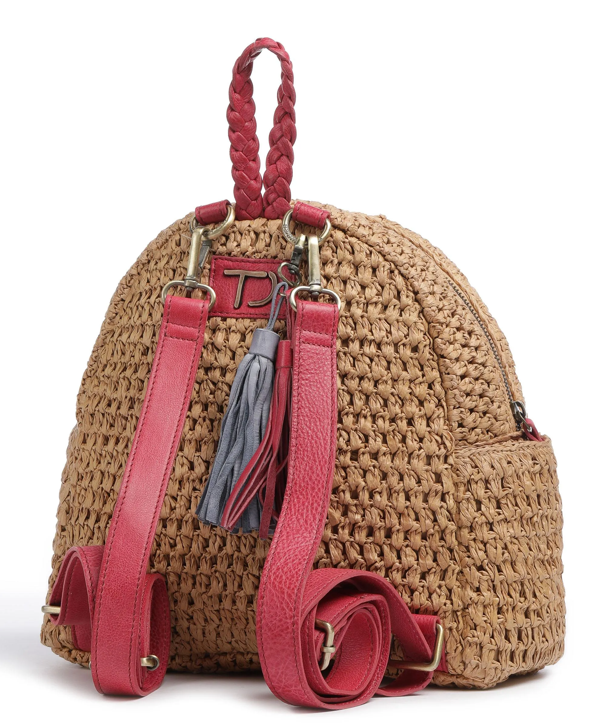  Taschendieb Wien Strandgasse 5 Zaino libro beige/rosso  