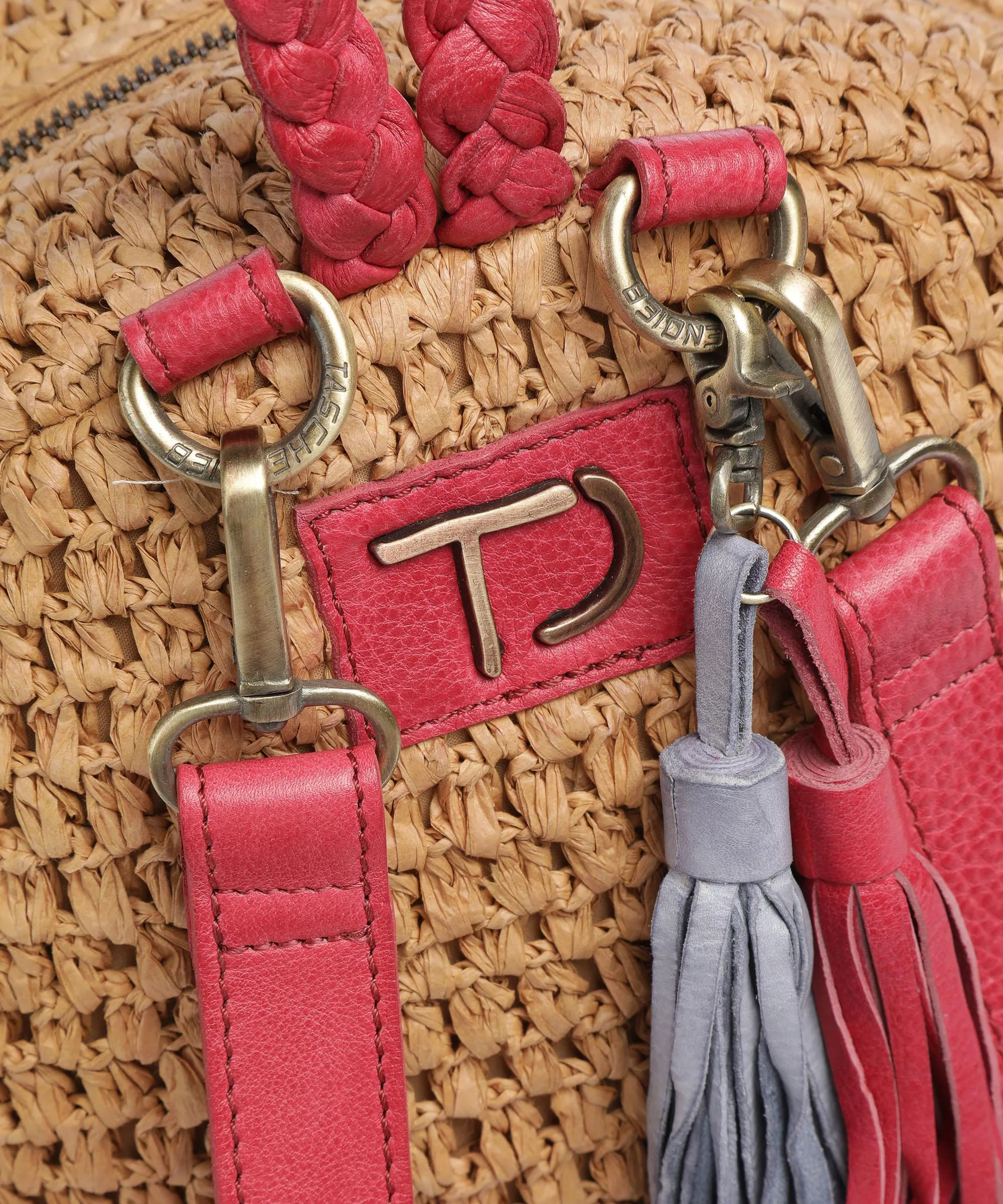  Taschendieb Wien Strandgasse 5 Zaino libro beige/rosso  